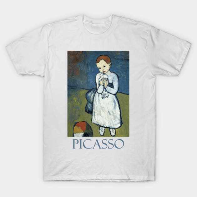 Child with a Dove by Pablo Picasso T-Shirt by Naves